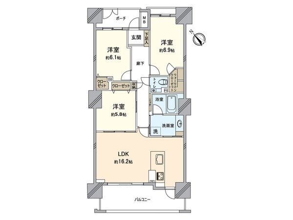 シティタワー横浜サウス 間取図(平面図) シティタワー横浜サウス 間取図(平面図)