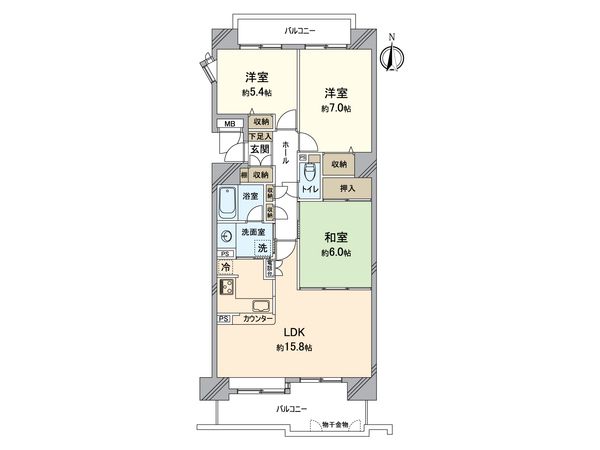 シティ能見台いこいの街 C棟 間取図(平面図) シティ能見台いこいの街 C棟 間取図(平面図)