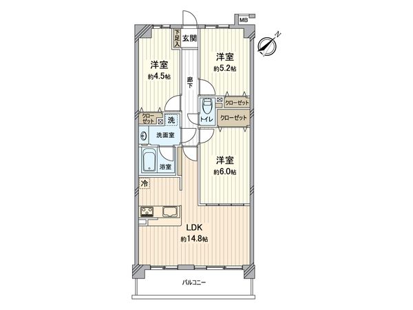 サングレイスヒルズ能見台 間取図(平面図) サングレイスヒルズ能見台 間取図(平面図)