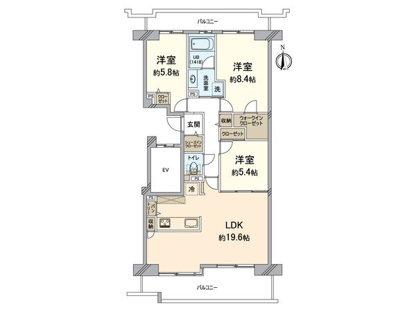 シティ能見台いこいの街 D棟 間取図(平面図) シティ能見台いこいの街 D棟 間取図(平面図)