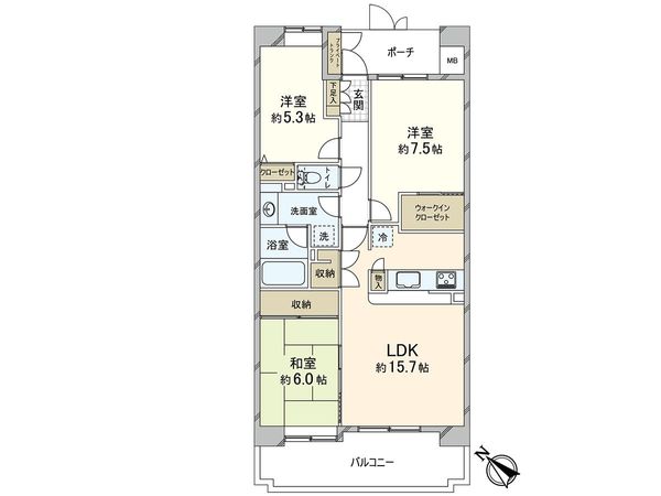 プランヴェール横須賀汐入 1号棟 間取図(平面図) プランヴェール横須賀汐入 1号棟 間取図(平面図)