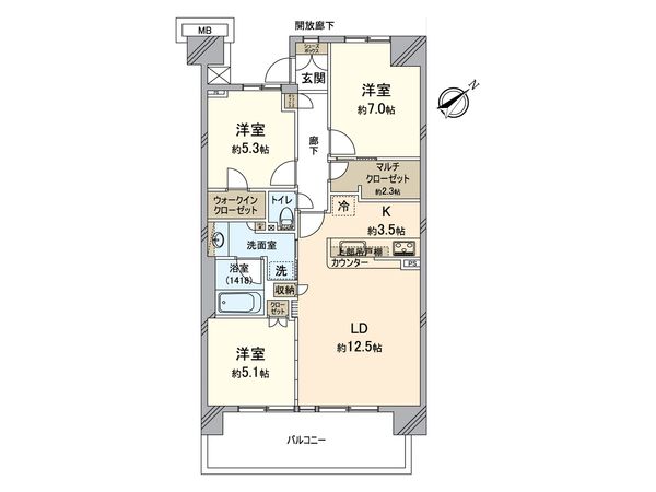 ザ・コーストよこすか海辺ニュータウン 間取図(平面図)
