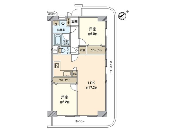 ユニハイム金沢文庫 間取図(平面図) ユニハイム金沢文庫 間取図(平面図)