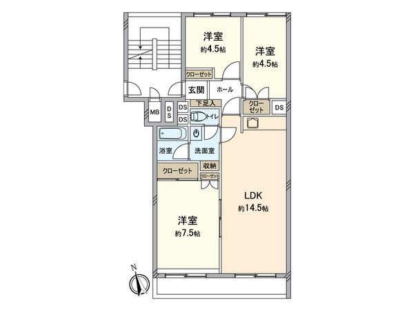 金沢八景ブランシール 間取図(平面図) 金沢八景ブランシール 間取図(平面図)