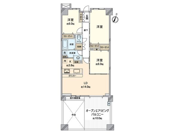 レイディアントシティ本郷台 間取図(平面図) レイディアントシティ本郷台 間取図(平面図)