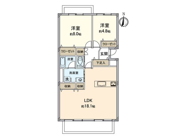 さざなみ団地第1住宅 11号棟 間取図(平面図) 間取図(平面図)