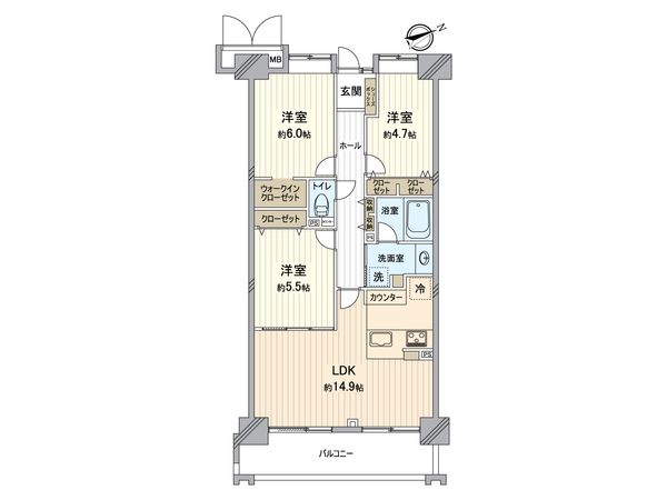 横須賀汐入ハイム 1号棟 間取図(平面図) 横須賀汐入ハイム 1号棟 間取図(平面図)