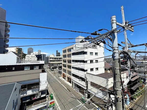 ４階バルコニーから北側を望む