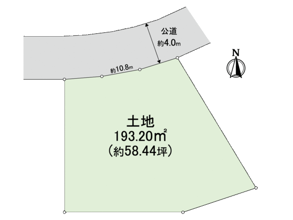 粟田2丁目 土地 地形図