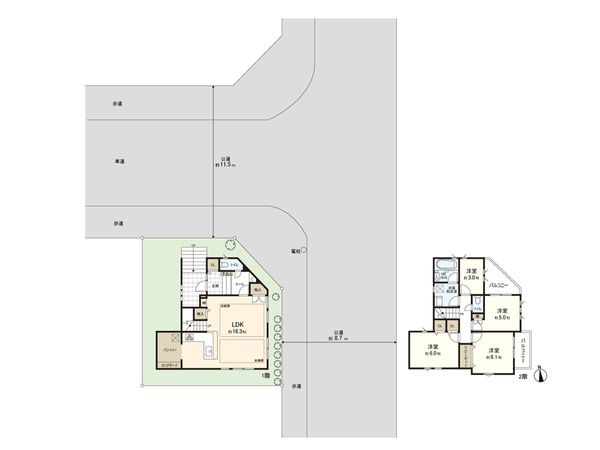 十日市場町 新築戸建 C棟 間取図(平面図)