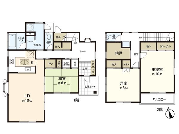 上山3丁目 戸建 間取図(平面図) 上山3丁目 戸建 間取図(平面図)