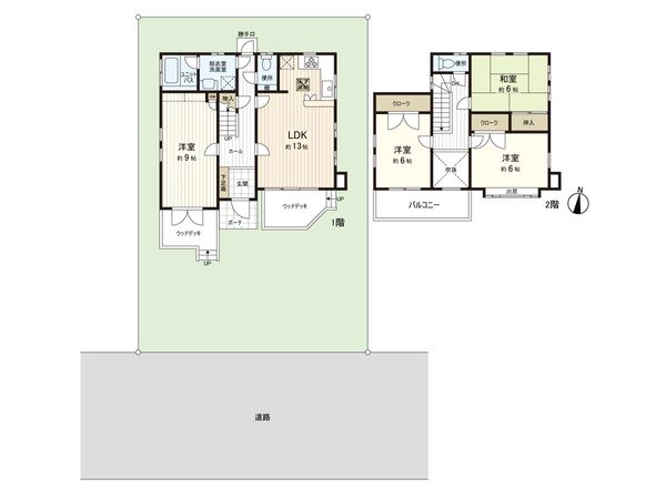 奈良2丁目 戸建 間取図(平面図)