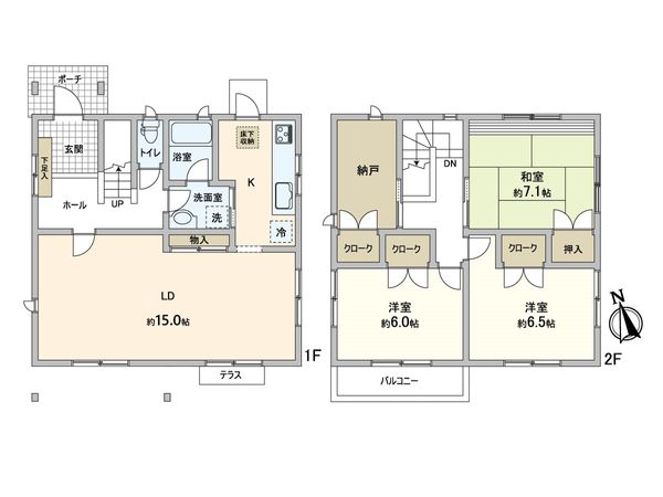 三保町 戸建 間取図(平面図) 三保町 戸建 間取図(平面図)