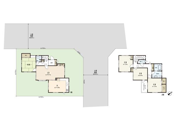 あかね台2丁目 戸建 間取図(平面図)