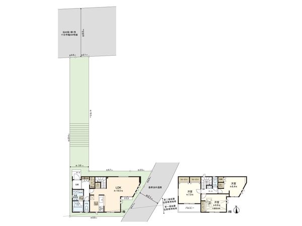 三保町 新築戸建 8号棟 間取図(平面図) 三保町 新築戸建 8号棟 間取図(平面図)