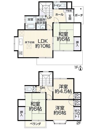 十日市場町 戸建 間取図(平面図) 間取図(平面図)