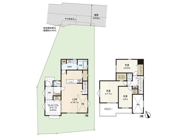 三保町 新築戸建 間取図(平面図) 三保町 新築戸建 間取図(平面図)