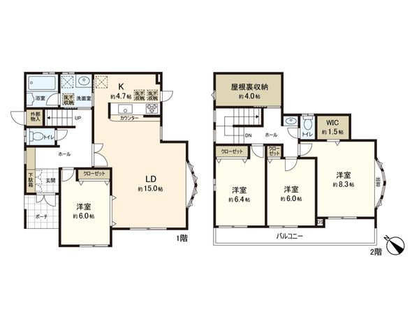 三保町 戸建 間取図(平面図) 三保町 戸建 間取図(平面図)