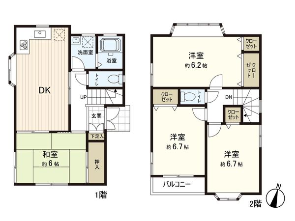 長津田1丁目 戸建 間取図(平面図)