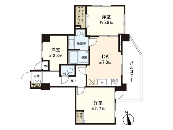 エスプラザ中山 間取図(平面図) エスプラザ中山 間取図(平面図)
