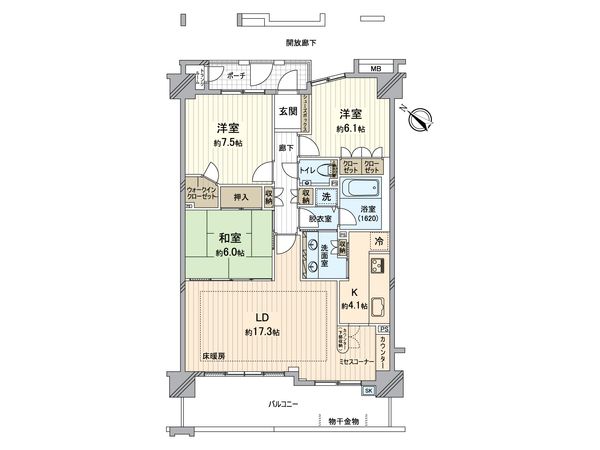 パークフィーネ南大沢 4番館 間取図(平面図) パークフィーネ南大沢 4番館 間取図(平面図)