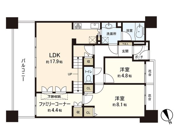 クレッセントアクアポリス 間取図(平面図) 間取図(平面図)