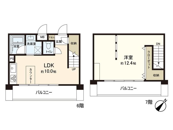 ホーメストプラザ十日市場 西館 間取図(平面図)
