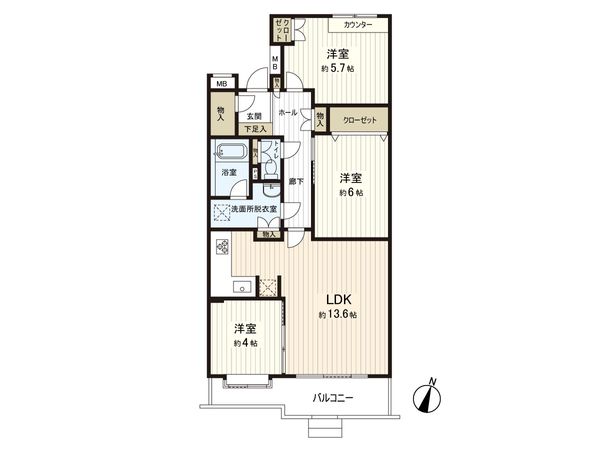 南町田パークホームズ 間取図(平面図) 間取図(平面図)