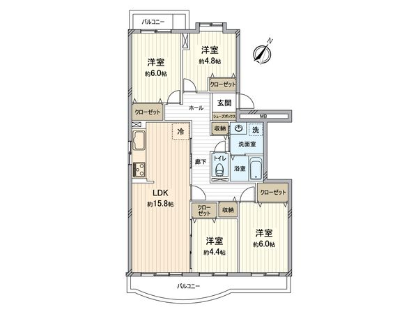 霧が丘グリーンタウン第4住宅 間取図(平面図)