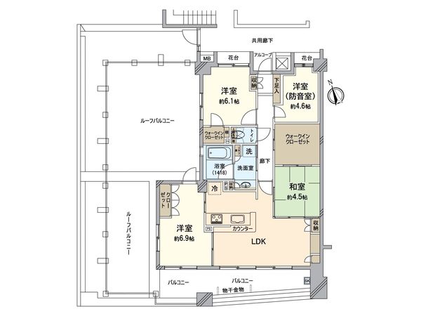 D’クラディア十日市場メディアーレ 間取図(平面図) D’クラディア十日市場メディアーレ 間取図(平面図)