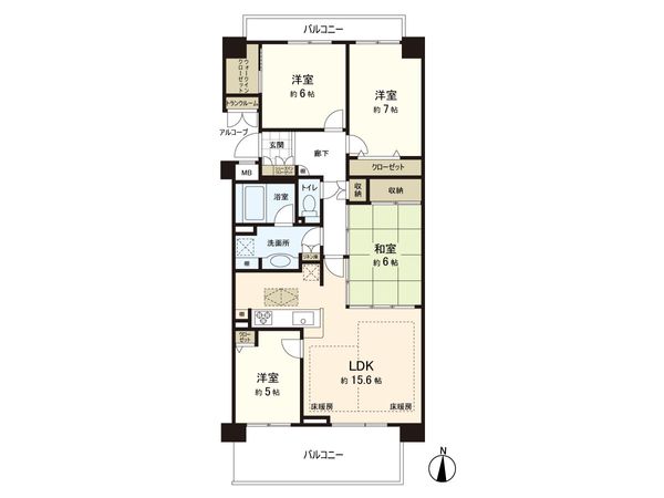 森の台ウィステリアランド センターコート 間取図(平面図) 森の台ウィステリアランド センターコート 間取図(平面図)