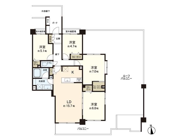 東急ドエル・アルス南町田 間取図(平面図) 間取図(平面図)