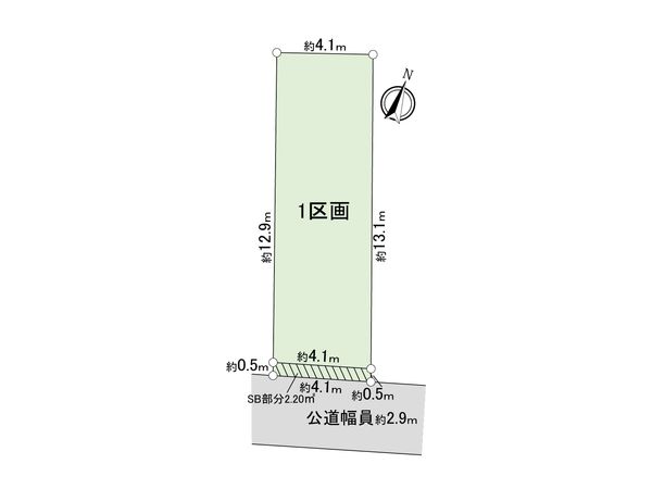 中区野毛町3丁目(土地)1区画 区画図