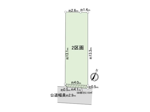 中区野毛町3丁目(土地)2区画 区画図
