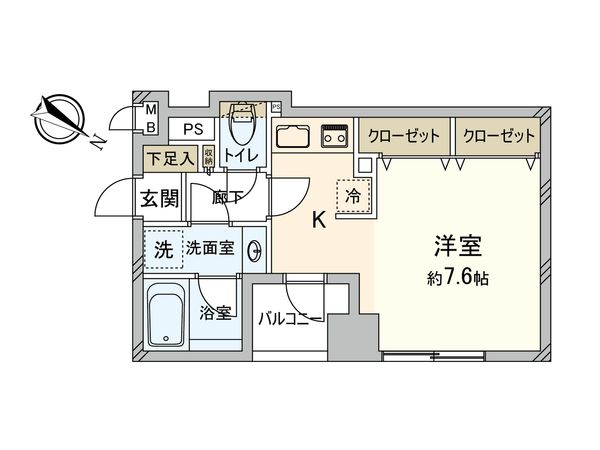 ヴェル・クレール桜木町 間取図(平面図) ヴェル・クレール桜木町 間取図(平面図)