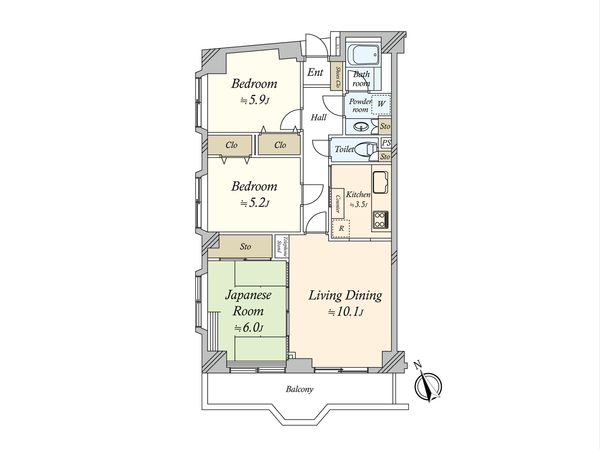 マンションアクロス 間取図(平面図) マンションアクロス 間取図(平面図)