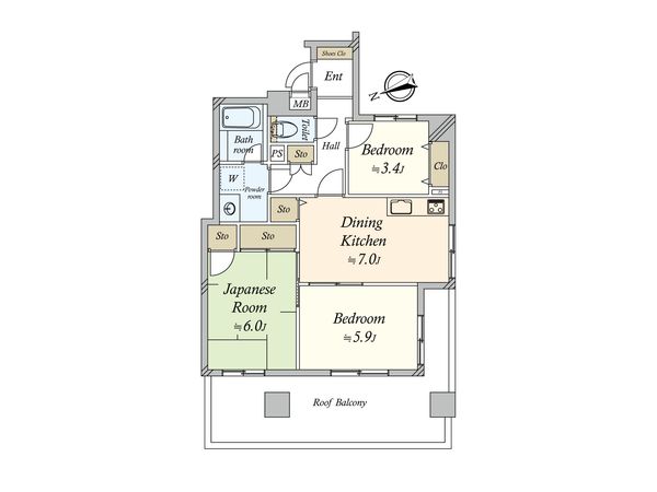 グランシティ桜木町 間取図(平面図) グランシティ桜木町 間取図(平面図)