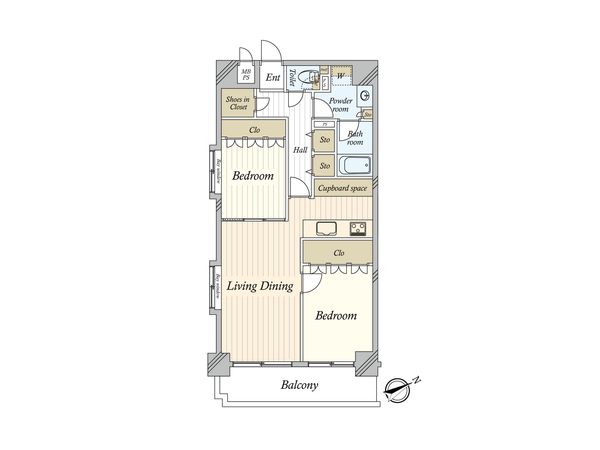 クリオ横浜関内壱番館 間取図(平面図) クリオ横浜関内壱番館 間取図(平面図)