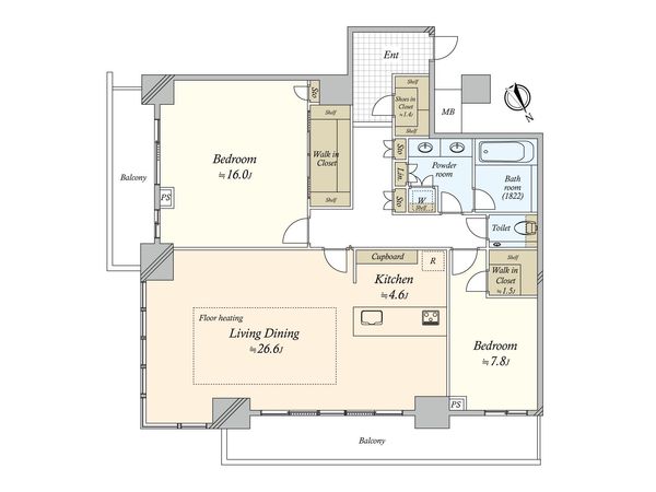 ザ・タワー横浜北仲 間取図(平面図) ザ・タワー横浜北仲 間取図(平面図)
