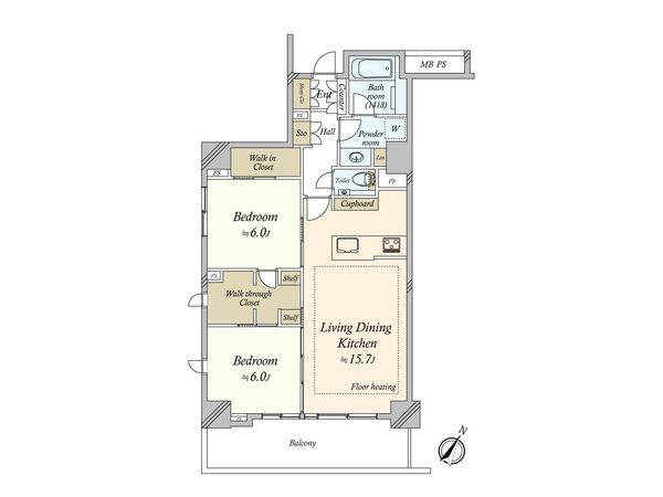 クリオ横濱元町通り 間取図(平面図) 間取図(平面図)