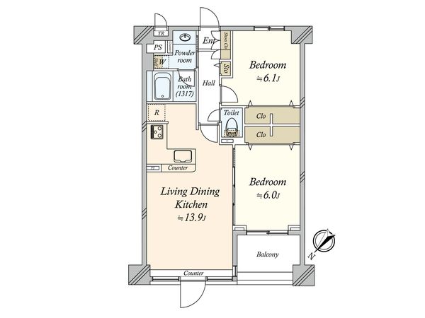 エスト・グランディール横濱関内 間取図(平面図) エスト・グランディール横濱関内 間取図(平面図)