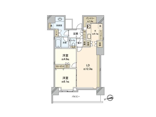 ザ・タワー横浜北仲 間取図(平面図)