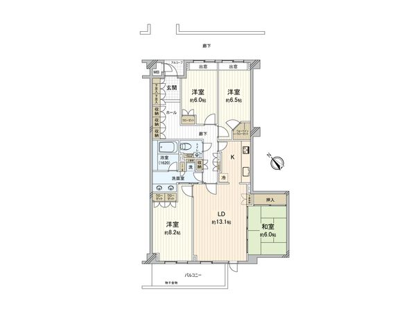 東急ドエル・シーサイドコート鎌倉由比ケ浜 間取図(平面図) 東急ドエル・シーサイドコート鎌倉由比ケ浜 間取図(平面図)