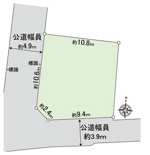 新宿区南榎町 土地 区画図