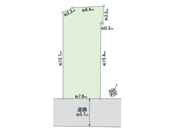 新宿区南町 土地 区画図 新宿区南町 土地 区画図