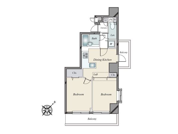 藤和シティコープ音羽 間取図(平面図) 間取図(平面図)