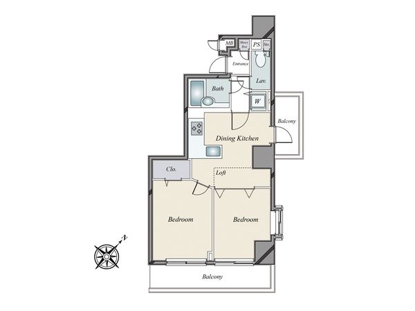 藤和シティコープ音羽 間取図(平面図) 藤和シティコープ音羽 間取図(平面図)