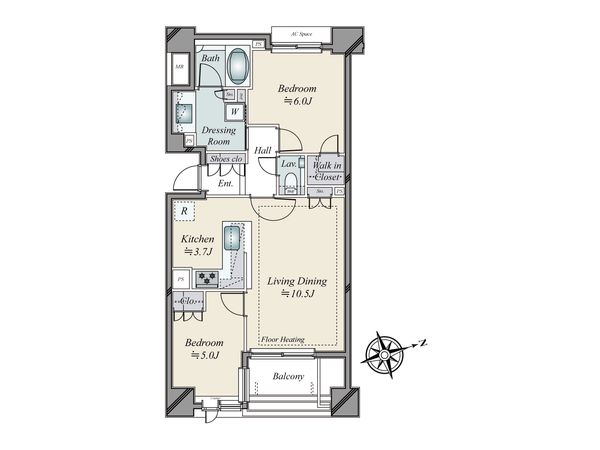 ヴィークコート市谷加賀町 間取図(平面図) 間取図(平面図)