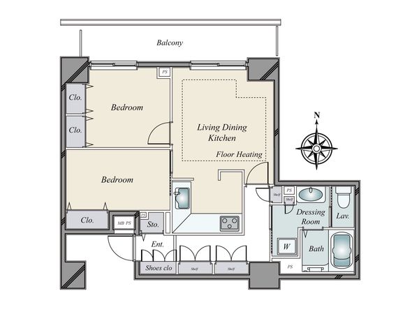 ライオンズ四谷タワーゲート 間取図(平面図) 間取図(平面図)