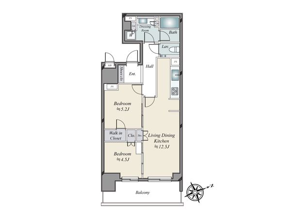 ジオ四谷三栄町 間取図(平面図) ジオ四谷三栄町 間取図(平面図)